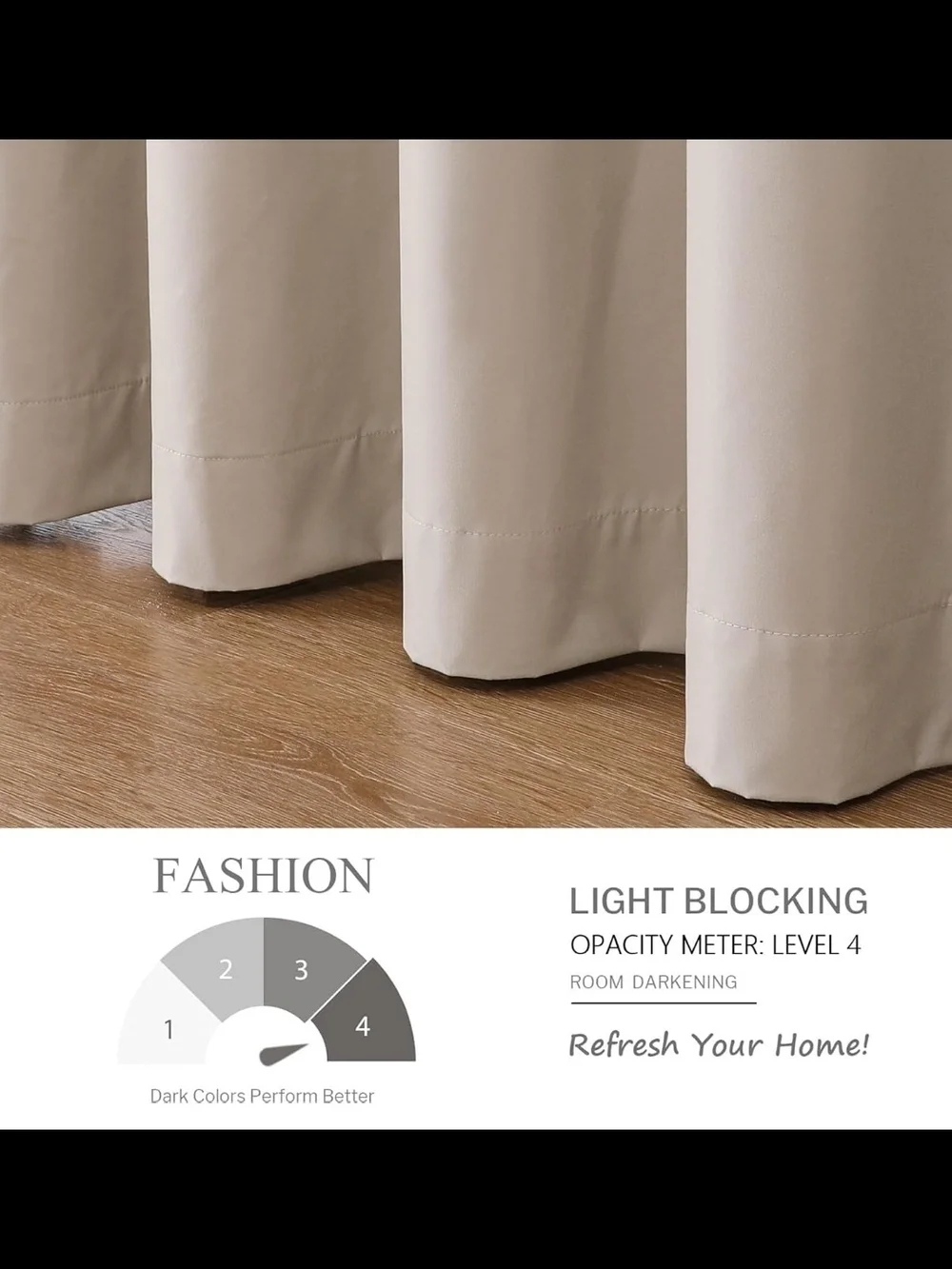 Airwill Grommet Blackout Curtains, Thermal Insulated - 52